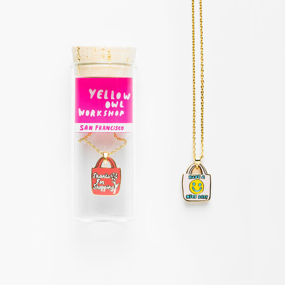 Have a Nice Day double-sided necklace
